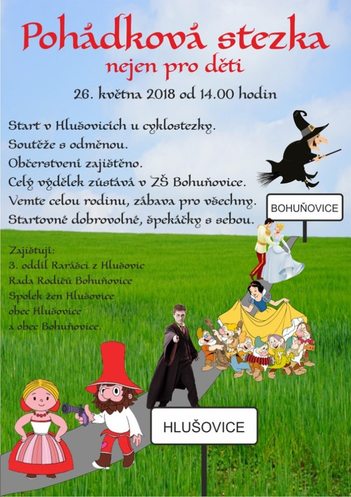 Pohádková cesta nejen pro děti, 26.5.2018 – Hlušovice