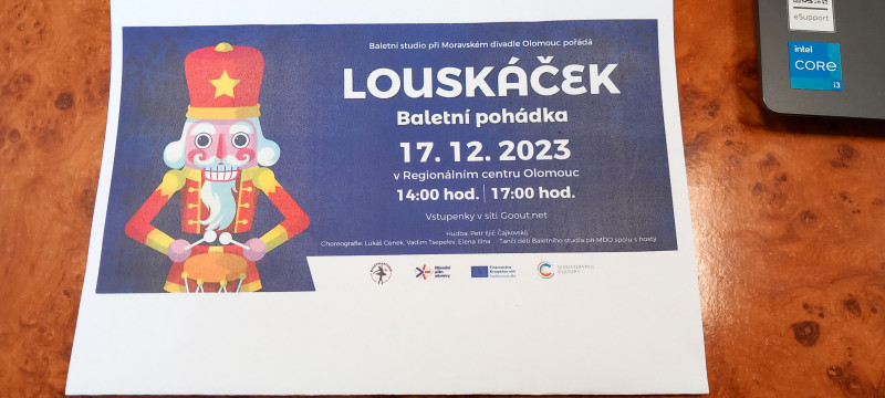 Baletní pohádka Louskáček Olomouc 17.12.2023