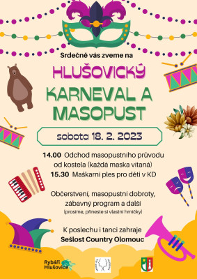Hlušovický karneval a masopust - 18. 2. 2023